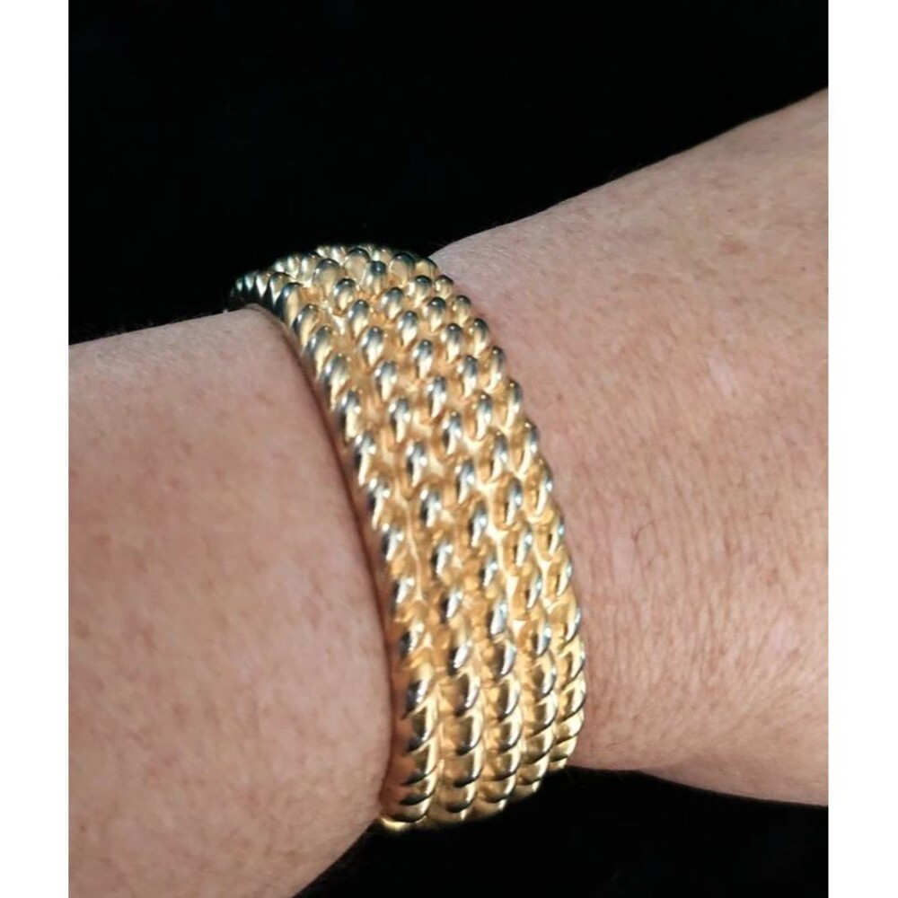 Heavy Weight Rope Design Clamper Bracelet